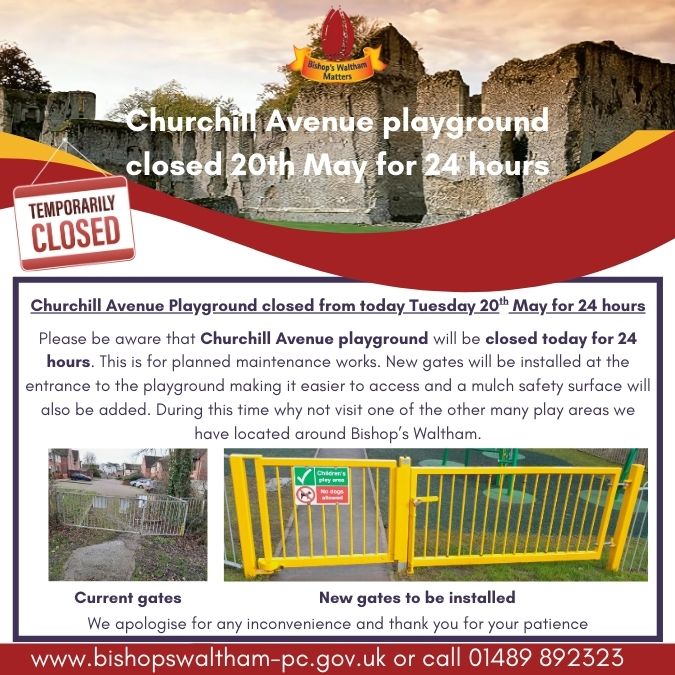 Playground closure notice