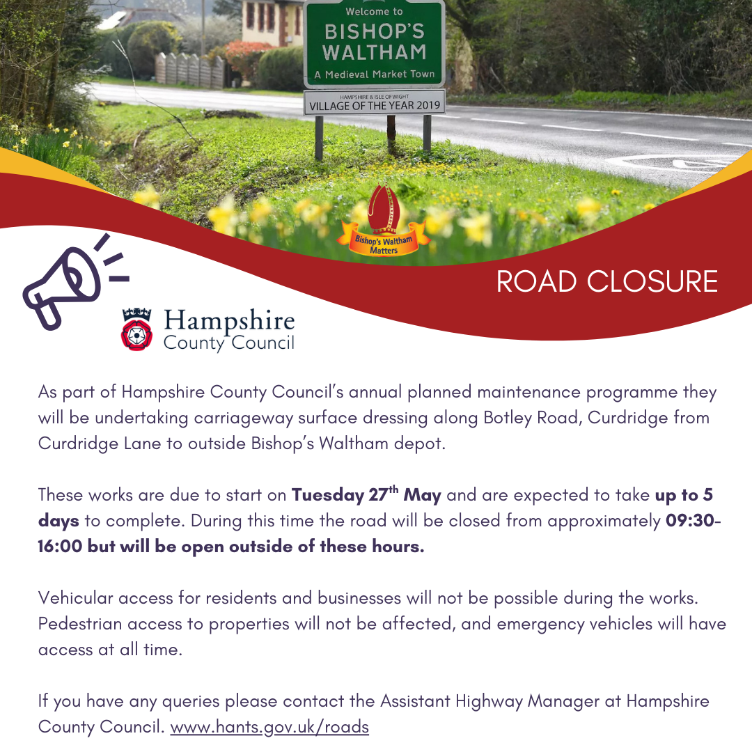 Road Closure Botley Road